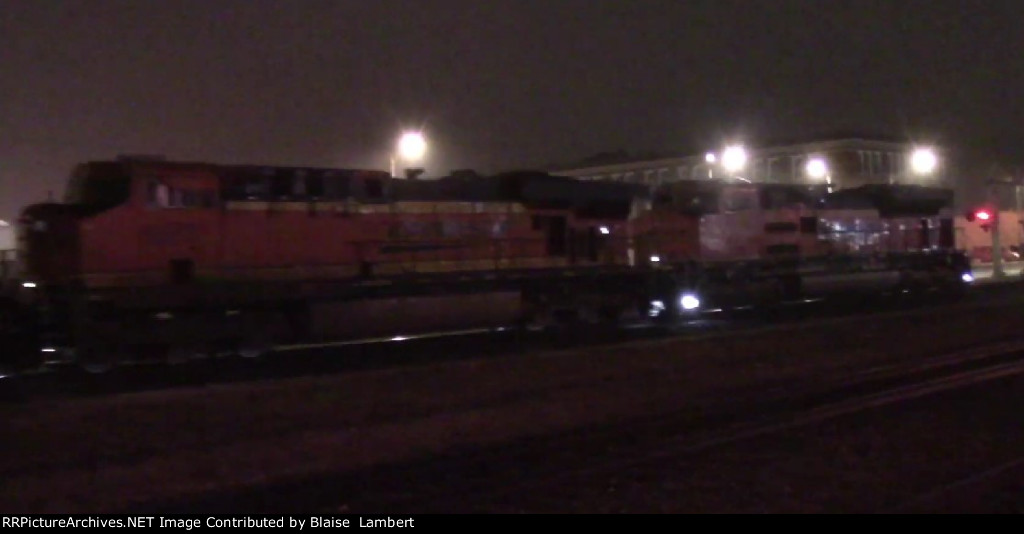 BNSF coal train DPUs